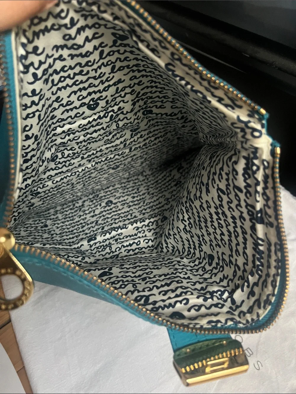 Marc by Marc Jacobs Fold-Over Clutch with Gold Hardware